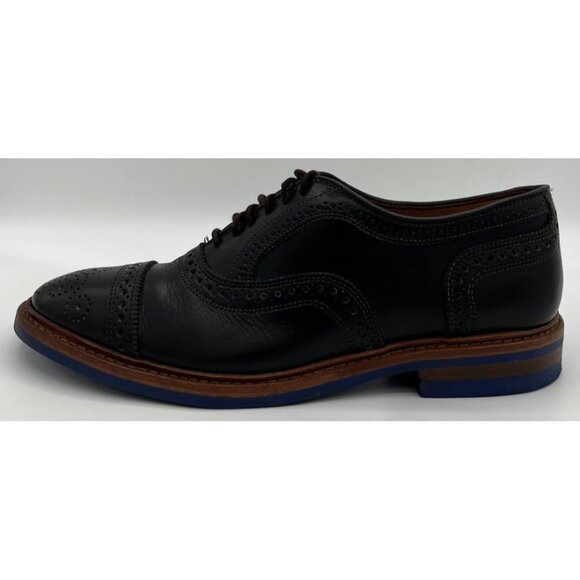 Allen Edmonds Strandmok Oxfords Dress Shoes Mens Size 9D Black Leather Cap-Toe - Picture 5 of 12